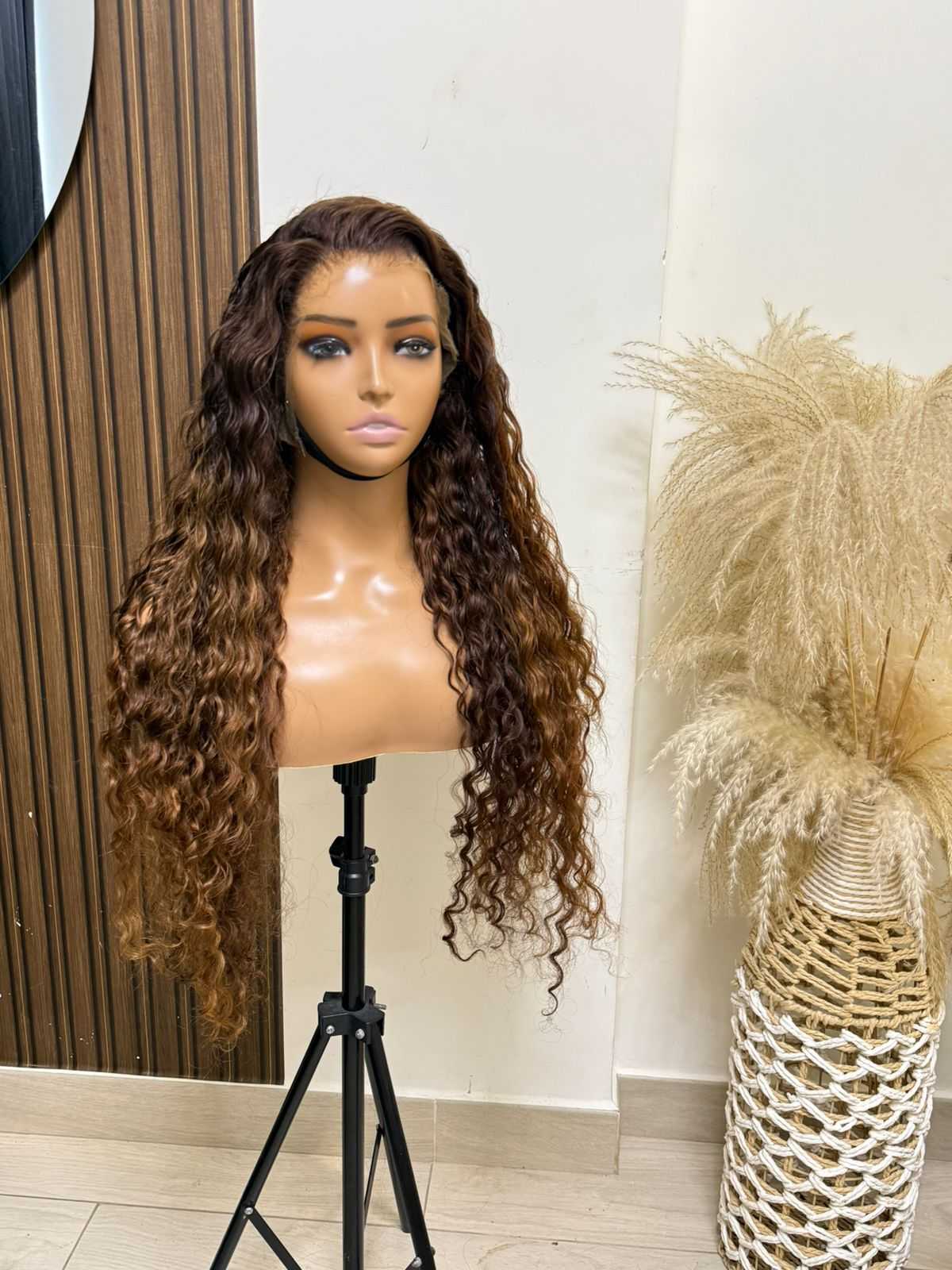 IMG-20250716-WA0003 Long Curly ombré brown Wigs - Image 1