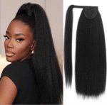 Kinky Straight Human Hair Ponytail