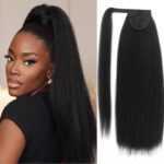 Kinky Straight Human Hair Ponytail