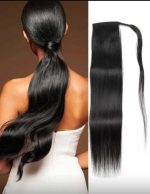 Straight Human Hair Ponytail