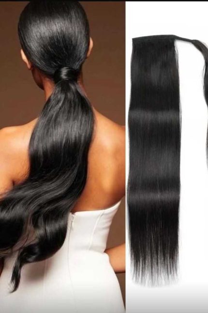 Straight Human Hair Ponytail